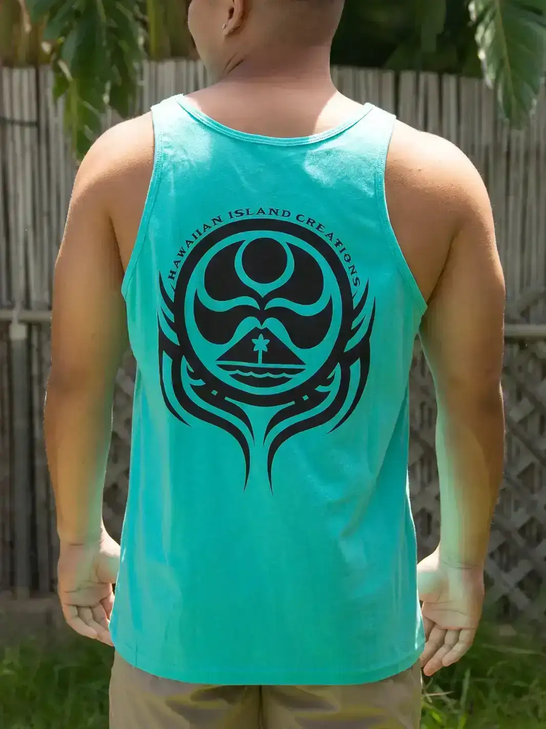 HIC GOROKA DOT TANK - TEAL BLUE