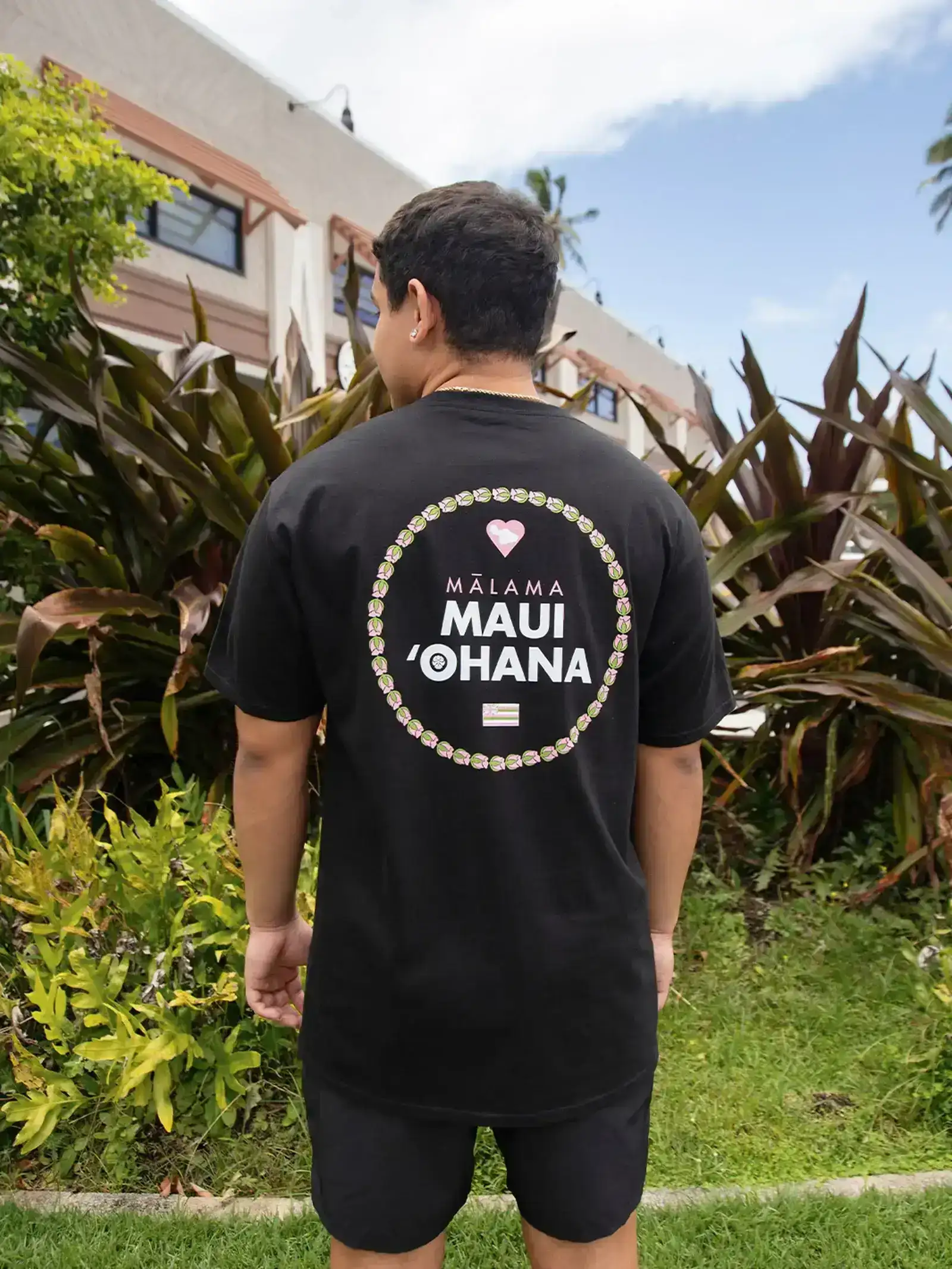 HIC MALAMA MAUI OHANA MENS TEE- BLACK