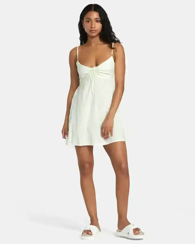 RVCA HAU TREE DRESS - NATURAL