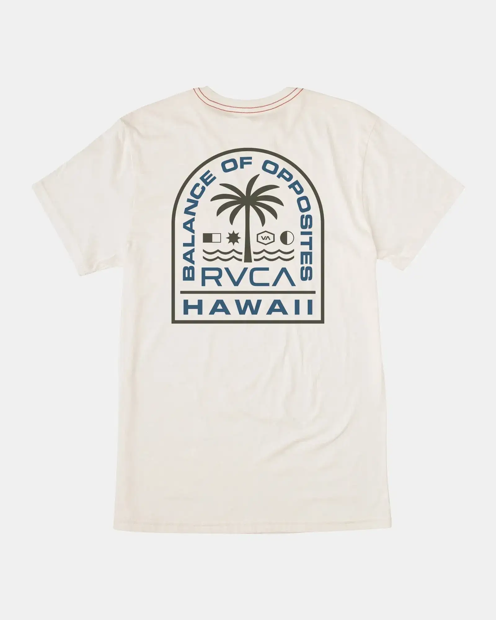 RVCA TROPICS TEE - ANTIQUE WHITE