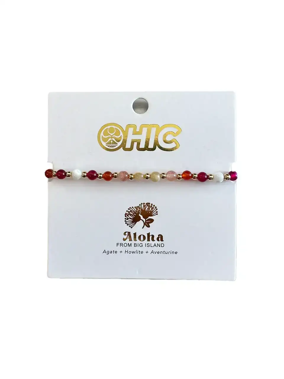 LOTUS & LUNA X HIC 4MM BIG ISLAND HEALING BRACELET