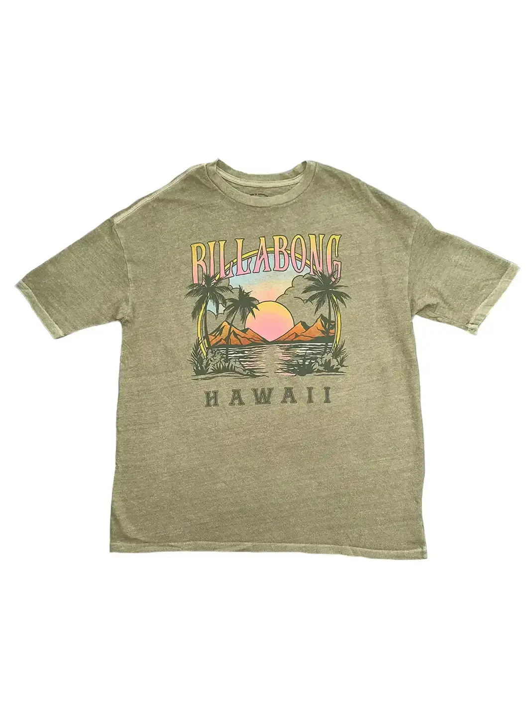 BILABONG SCENIC DRIVE HAWAII WOMENS TEE - AVOCADO