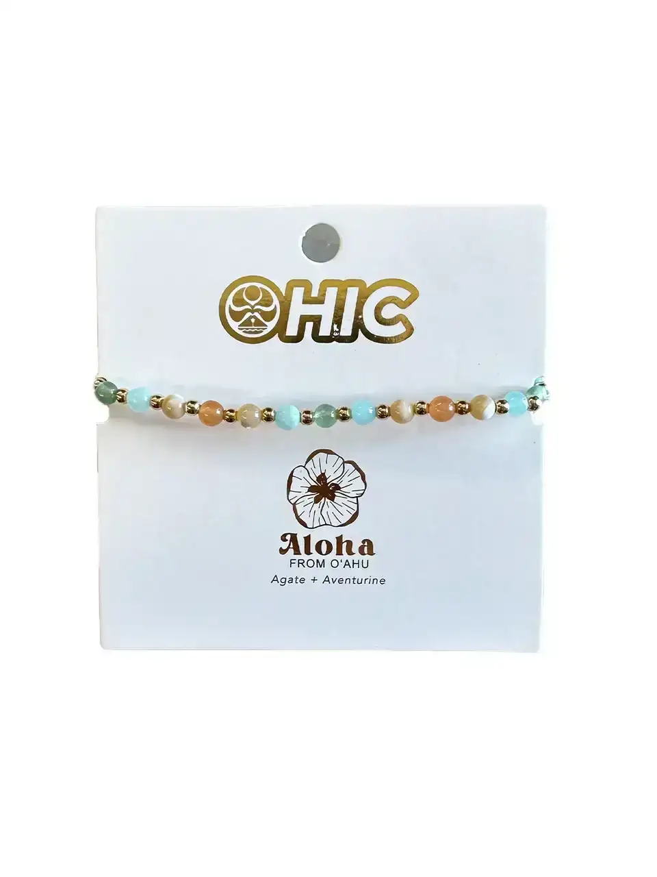 LOTUS & LUNA X HIC 4MM OAHU HEALING BRACELET