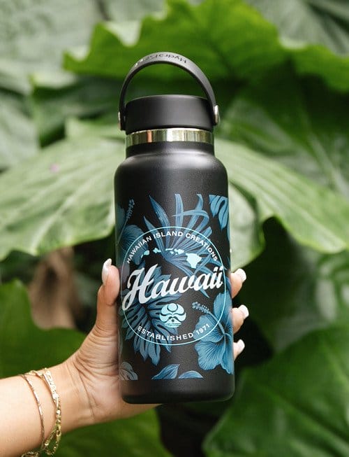 HIC 32oz Hawaii Nei Hydro Flask - Black