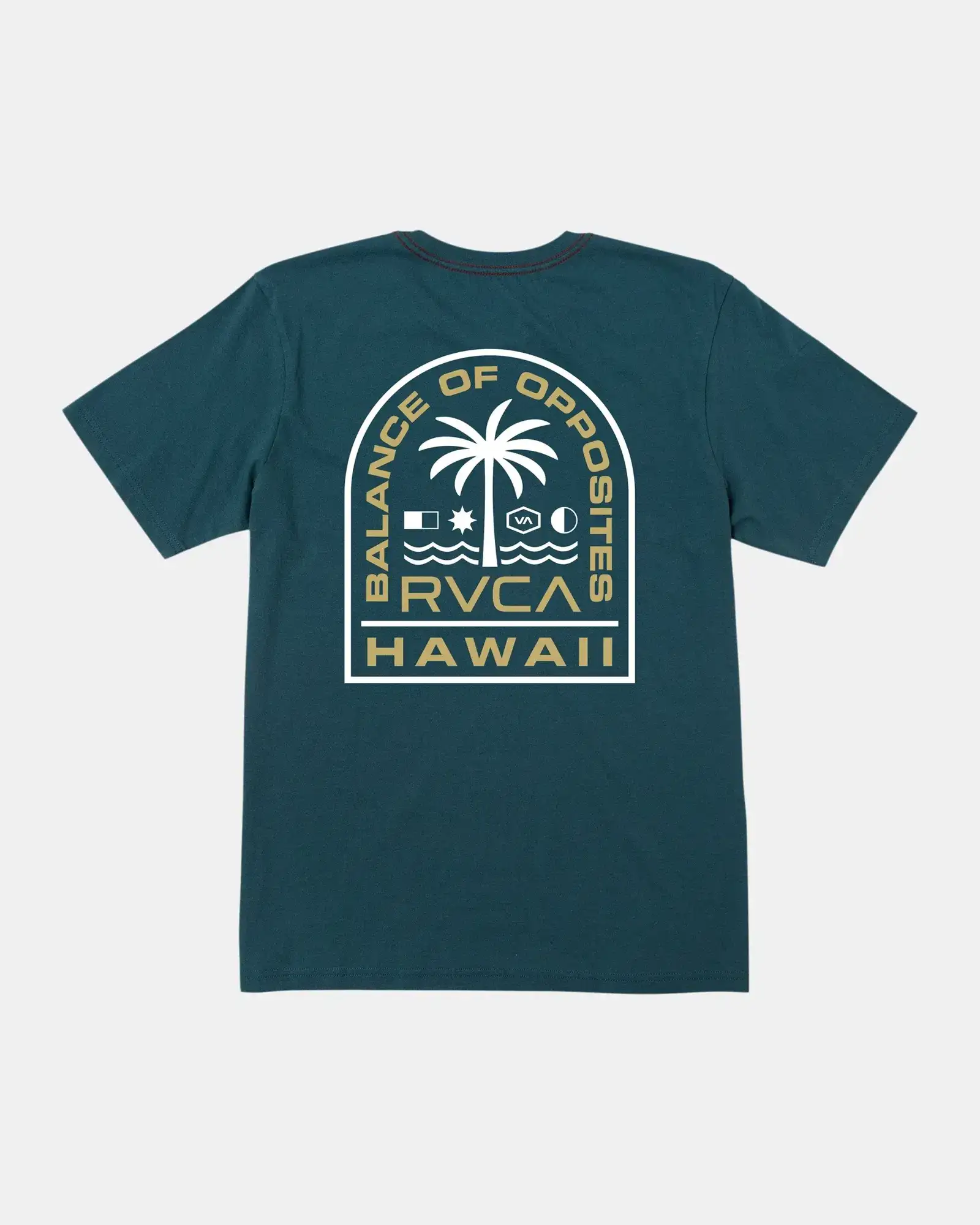 RVCA TROPICS TEE - DUCK BLUE