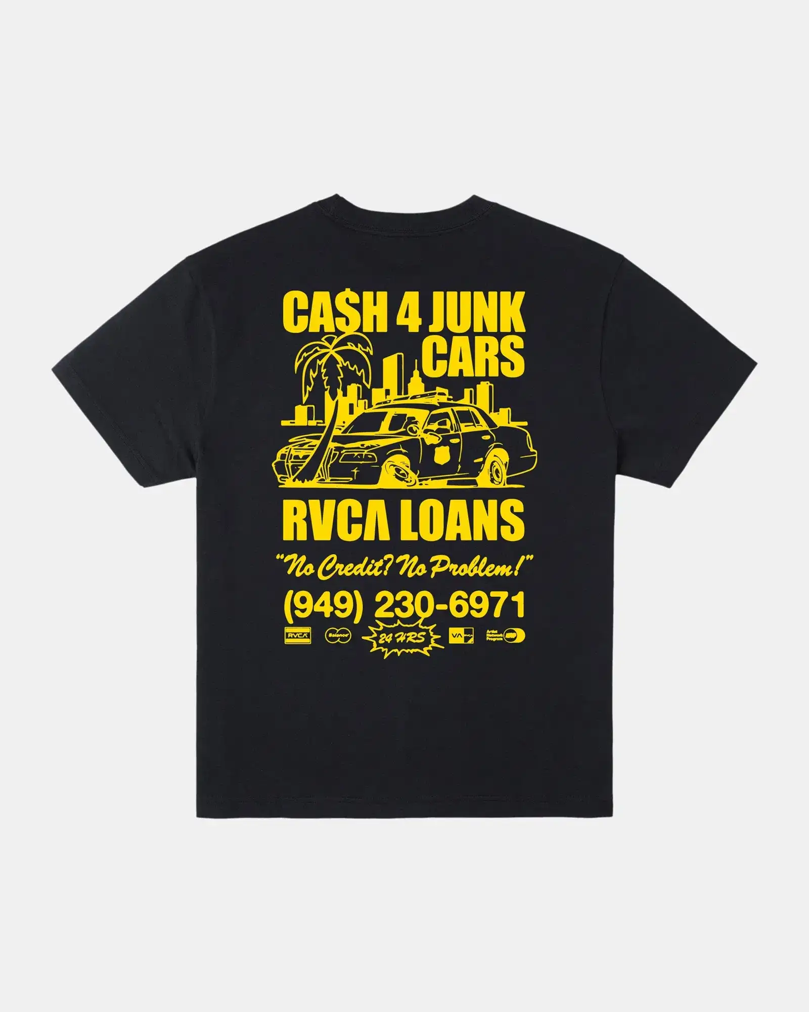 RVCA RVCA LOANS TEE - BLACK