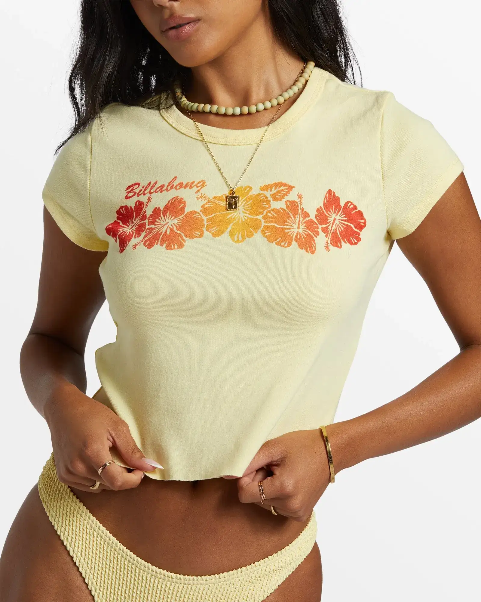 BILLABONG SUMMER BABE WOMENS SHRUNKEN TEE - CALI RAYS