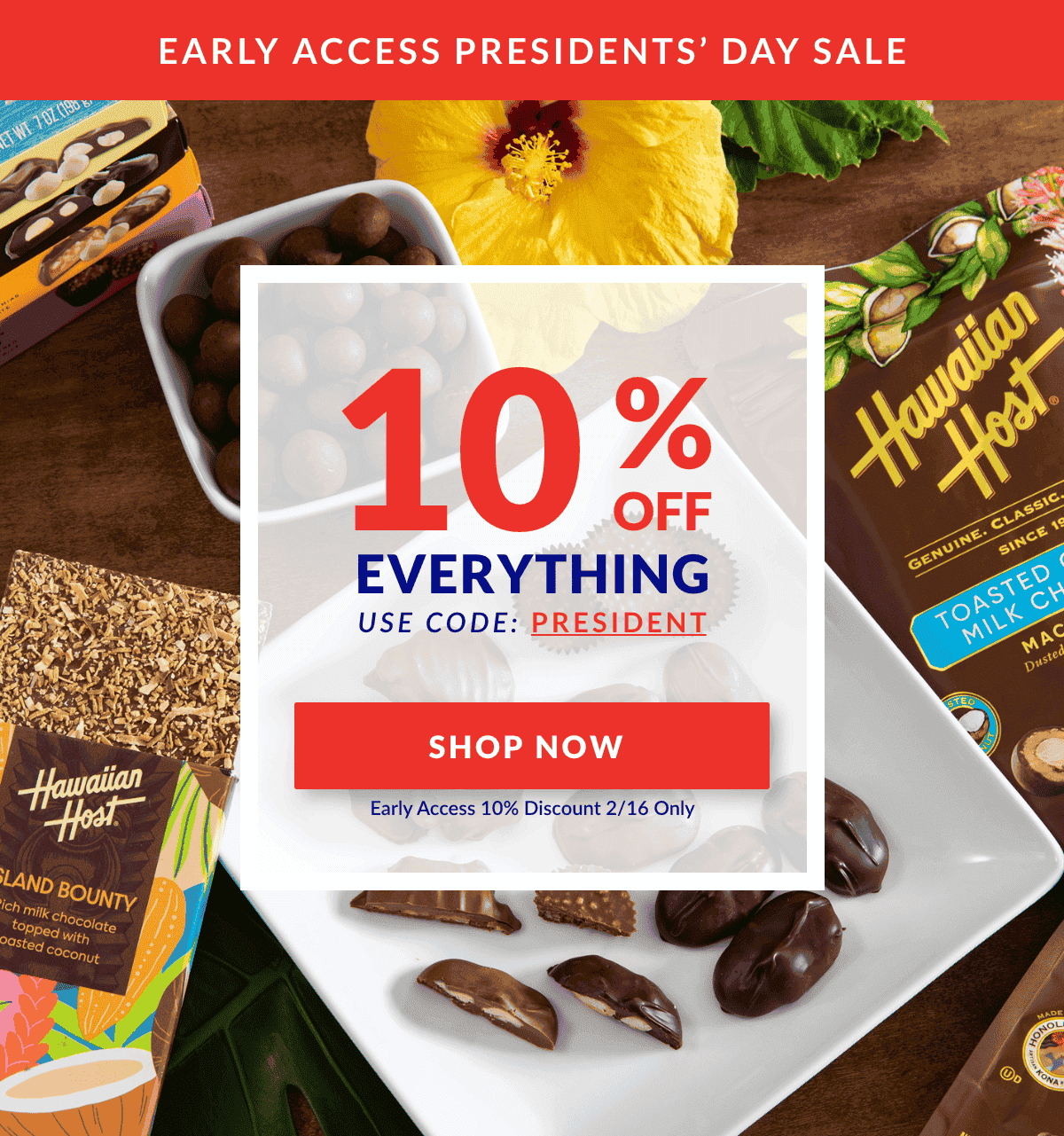 10% OFF Everything • Early Access President's Day Sale • Use code PRESIDENT