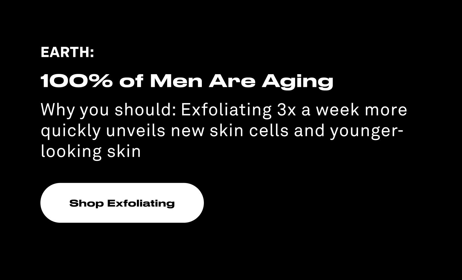 100% of Men Are Aging