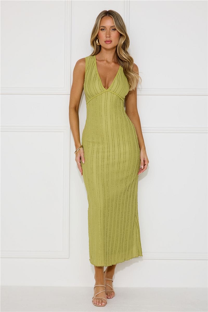 Sparkling Sea Maxi Dress Sage