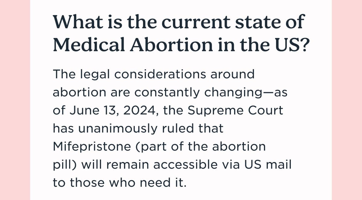 What is the current state of Medical Abortion in the US?