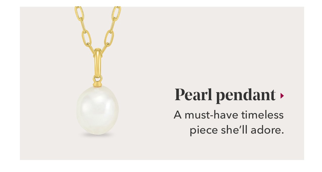 Pearl pendant | A must-have timeless piece she'll adore.