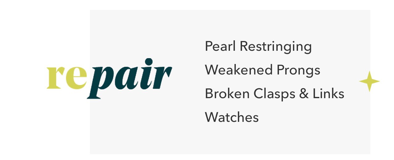 repair | Pearl Restringing | Weakened Prongs | Broken Clasps & Links Watches