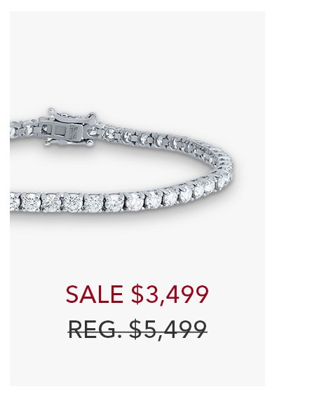 Lab Grown Diamond Tennis Bracelet in 14K White Gold | SALE \\$3,499