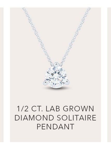 1/2 CT. LAB GROWN DIAMOND SOLITAIRE PENDANT