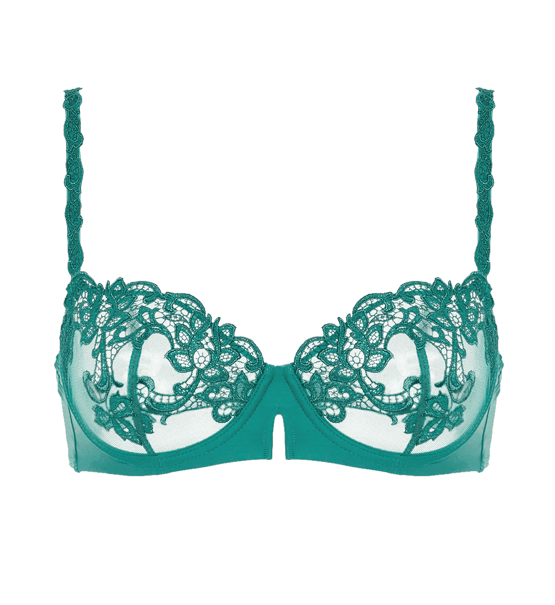 Saga Embroidered Demi Cup Bra