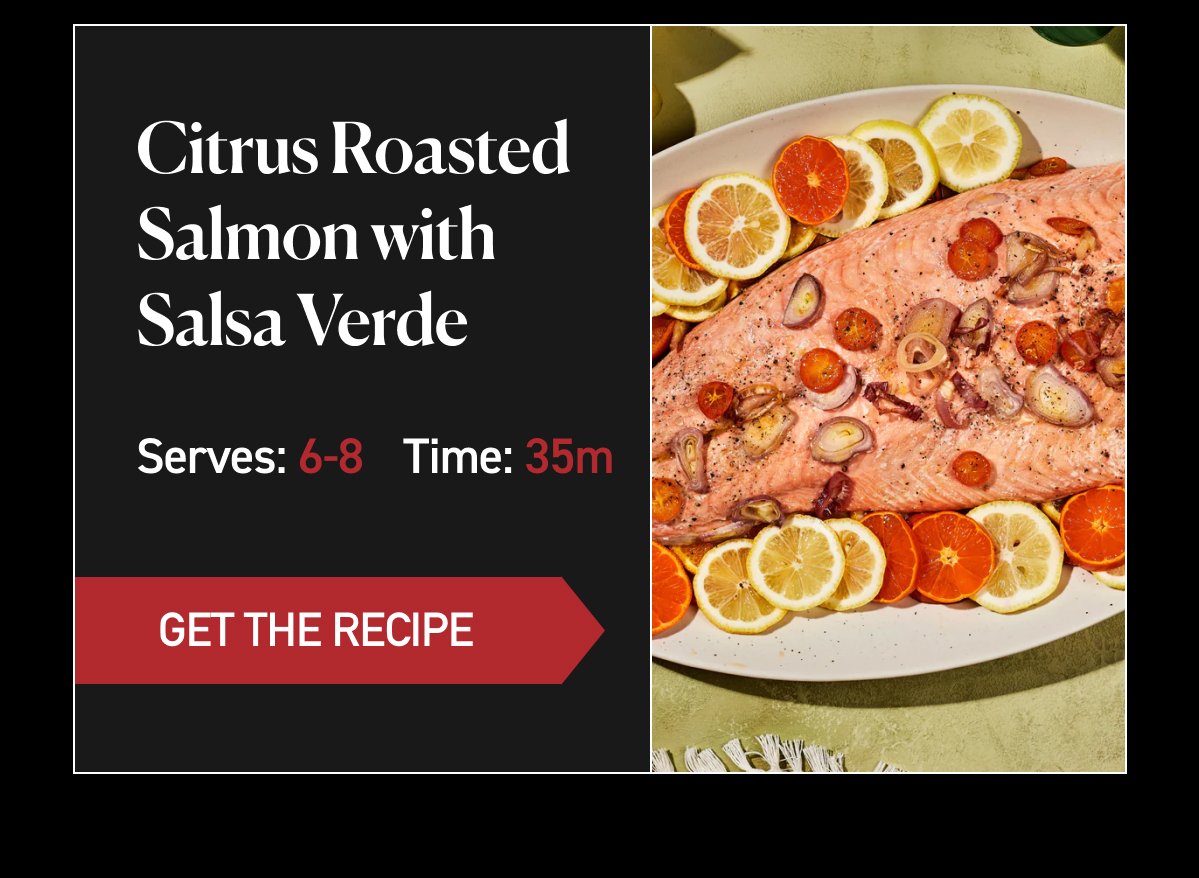 Citrus Roasted Salmon with Salsa Verde