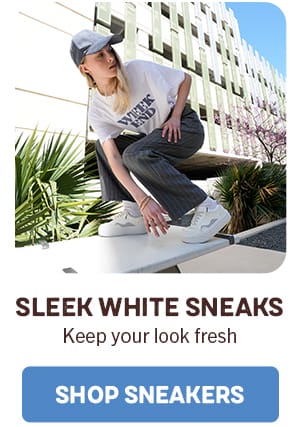 Button: SHOP WHITE SNEAKERS