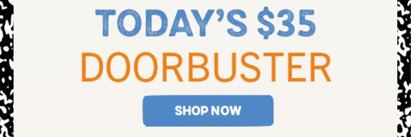 Footer Banner: TODAY'S \\$35 DOORBUSTER