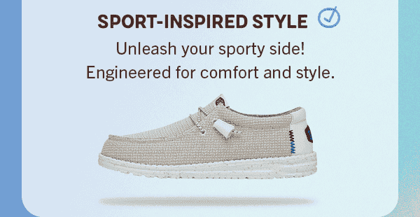 Copy: Sport-Inspired Style. Wally Sport Mesh