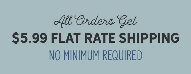 \\$5.99 flat rate shipping