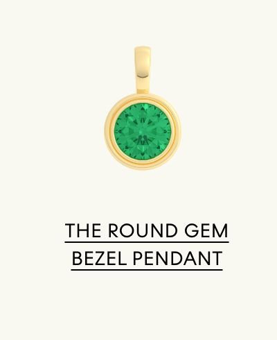 The Round Gem Bezel Pendant