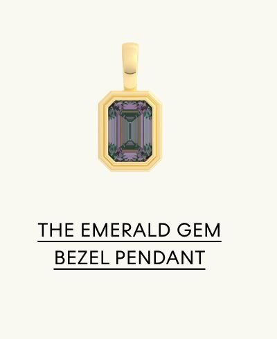 The Emerald Gem Bezel Pendant