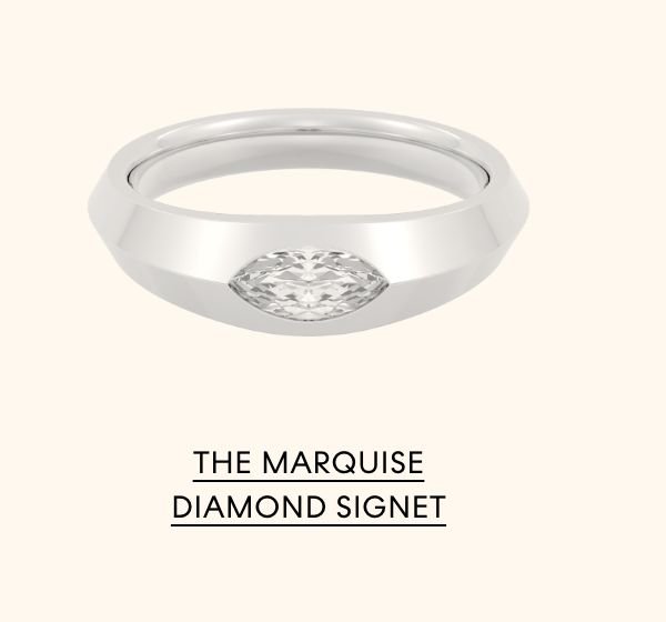 The Marquise Diamond Signet
