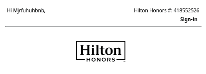 Hilton Honors Account