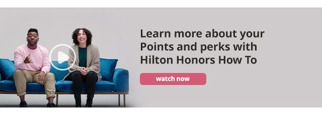  Check out Hilton Honors How To Discover how Hilton Honors enhances your stay in this short video series - from earning Points toward free nights, redeeming Points for dream stays, providing ease and convenience with the Hilton Honors app and more! 