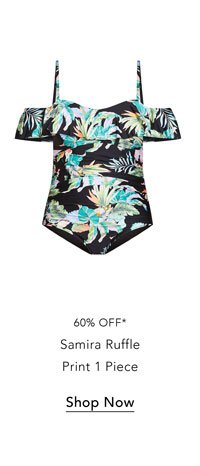 Shop the Samira Ruffle Print 1 Piece