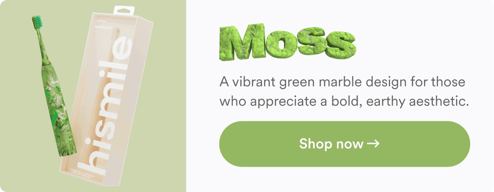 Moss. A vibrant green marble design for those who appreciate a bold, earthy aesthetic.