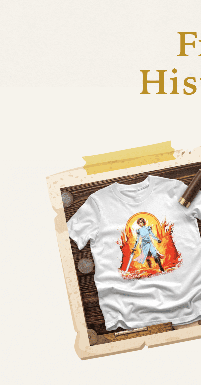 [Featured image of white Joan of Ark Leia tee]
