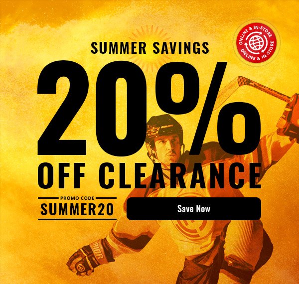 Summer Savings: 20% off clearance