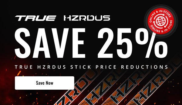 True HZRDUS Hockey Sticks: Save 25%