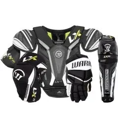Warrior Alpha LX 20 Junior Hockey Equipment Bundle w/ Gloves