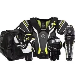 Warrior Alpha LX Pro Ultimate Junior Hockey Equipment Bundle