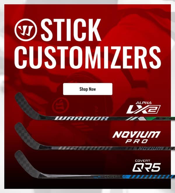 Warrior Custom Hockey Sticks | Alpha LX2, Covert QR5 & Novium Pro