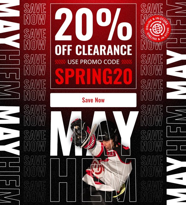 Save an extra 20% on clearance