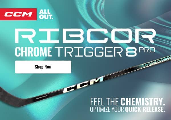 CCM Ribcor Trigger 8 Chrome Hockey Sticks