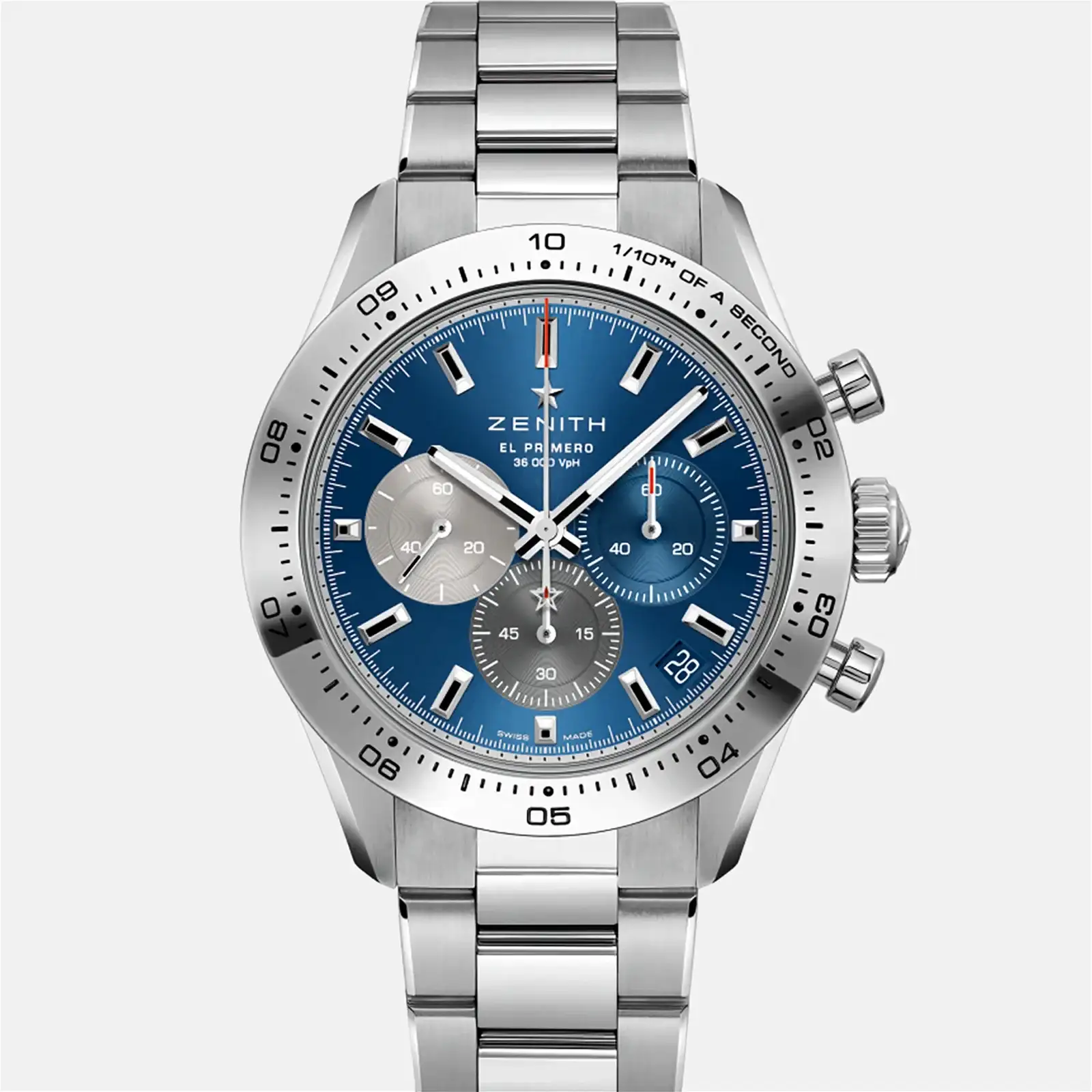 Image of Chronomaster Sport Blue Dial On Bracelet