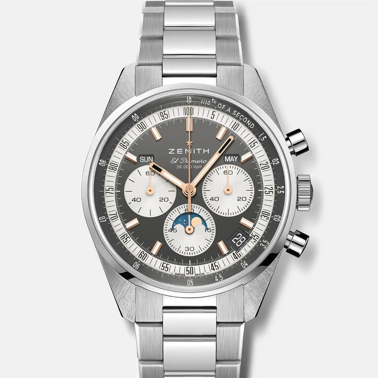 Image of Chronomaster Original Triple Calendar With Gray Dial