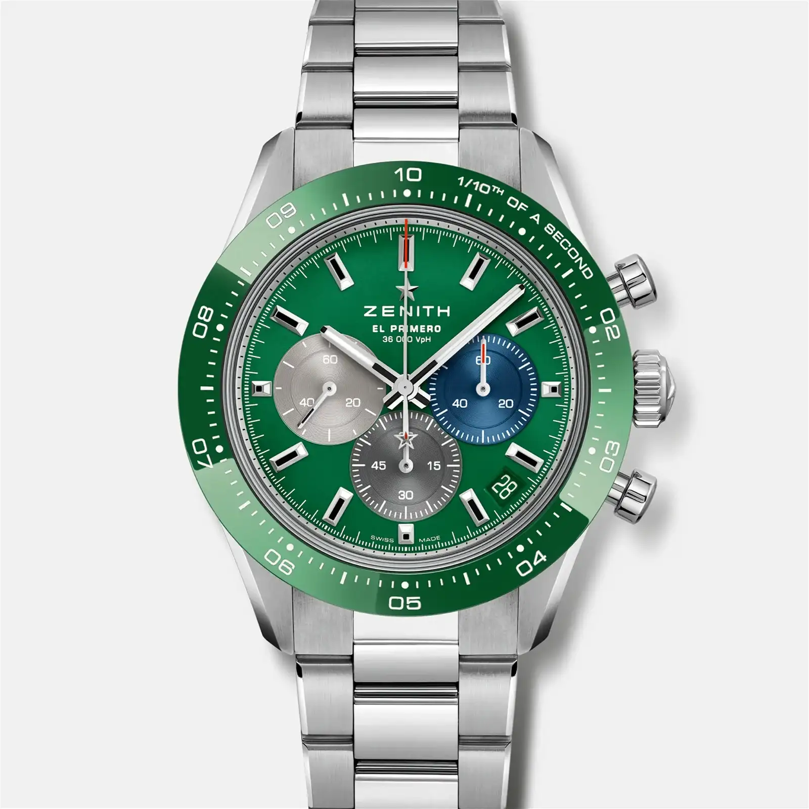 Image of Chronomaster Sport With Green Dial On Bracelet