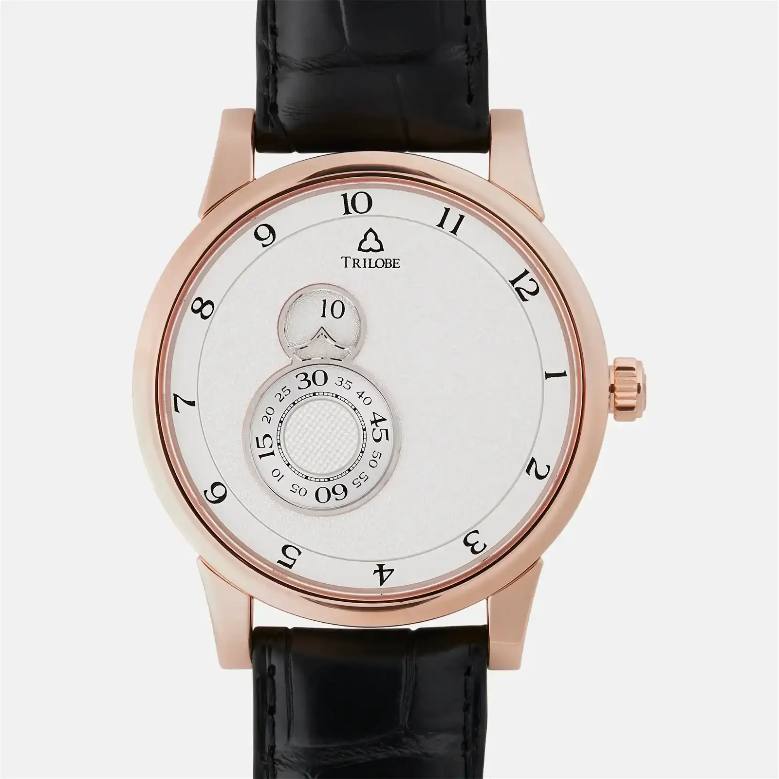Image of Nuit Fantastique 40mm Grained Silver Dial In Rose Gold