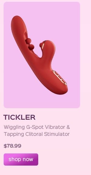 TICKLER Wiggling G-Spot Vibrator & Tapping Clitoral Stimulator