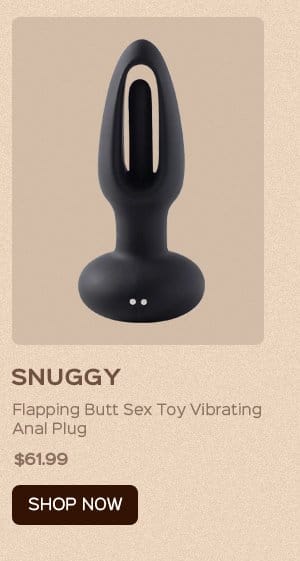 SNUGGY Flapping Butt Sex Toy Vibrating Anal Plug