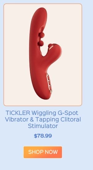 TICKLER Wiggling G-Spot Vibrator & Tapping Clitoral Stimulator