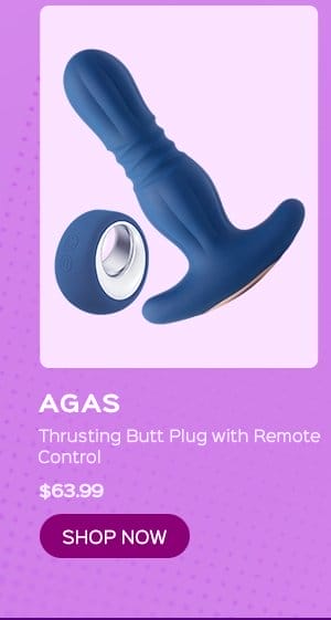 AGAS Thrusting Butt Plug with Remote Control