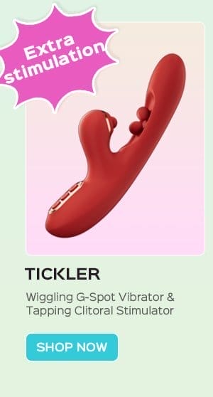 TICKLER Wiggling G-Spot Vibrator & Tapping Clitoral Stimulator