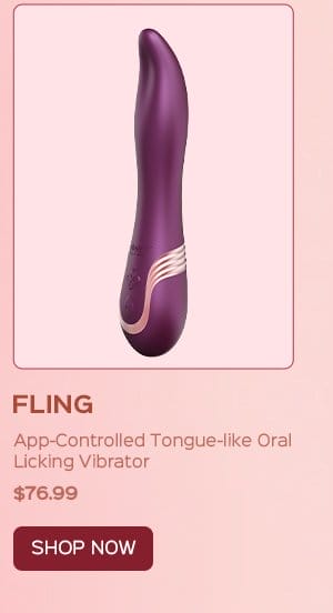 FLING App-Controlled Tongue-like Oral Licking Vibrator